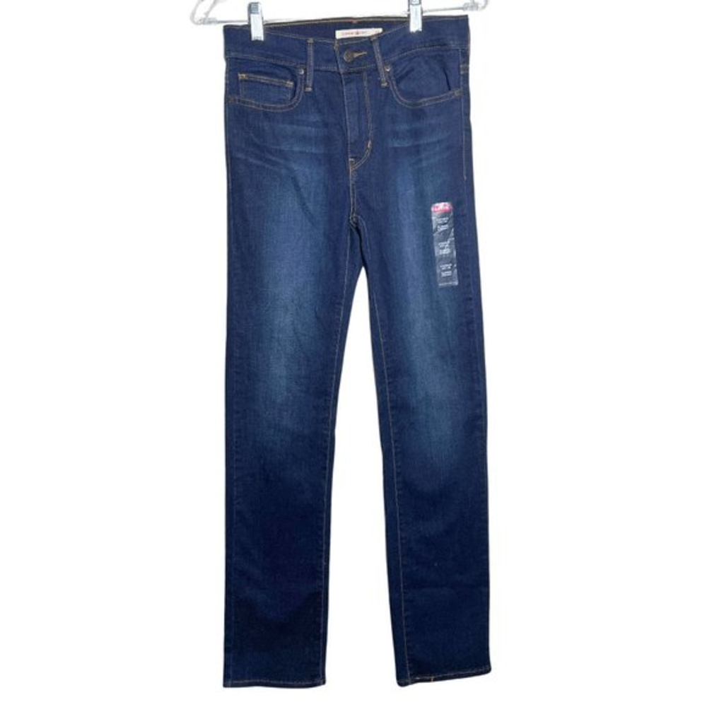NWT Levi's Dark Wash Slimming Straight‎ Jeans